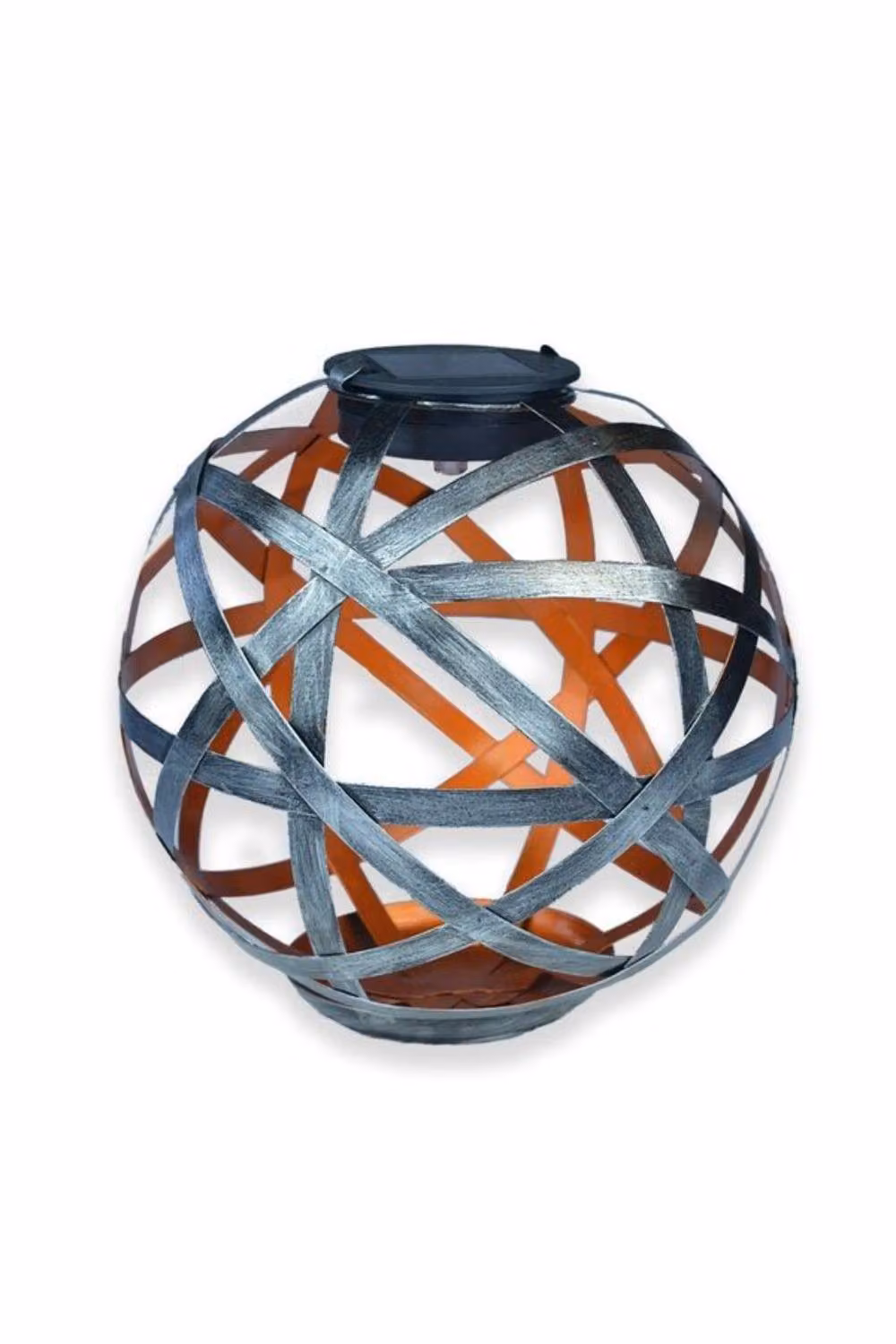 KDMD Multicolour Metal Lattice Solar Sphere LED Garden Accent, Diameter: 20 cm – 2