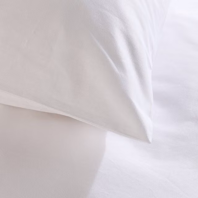 Hotel Pure Luxury 5 Star Classic Mako Satin Pillowcase Pair in White
