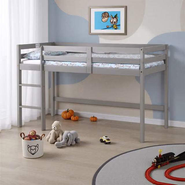 Seconique Panama Mid Sleeper Childrens Bed in Grey Slate