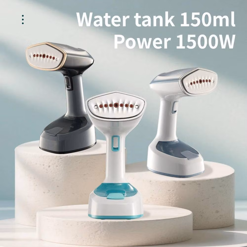 Dyzi 1500W Handheld Foldable Garment Steamer with Brush Attachment, Grey, 150ml – 4