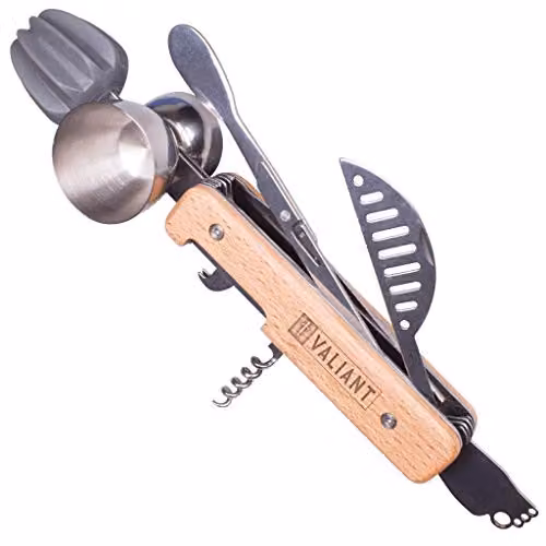 Valiant 9-in-1 Cocktail Maker Multi-Tool Set in Silver – 1