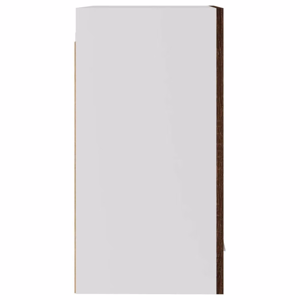 Berkfield Home Brown Oak Hanging Kitchen Cabinet with Glass Doors, W/D/H: 39.5 x 31 x 60 cm – 5