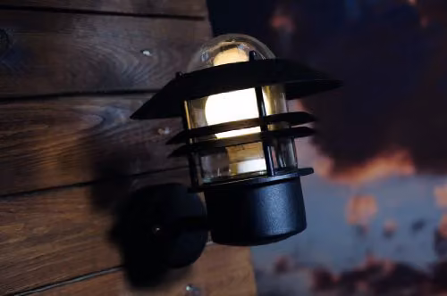 Nordlux Blok Black Metal Outdoor Wall Light for Garden and Terrace, E27, IP54 – 2