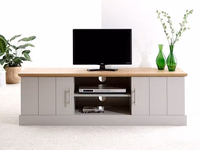 GFW Kendal Large TV Unit in Grey – 1
