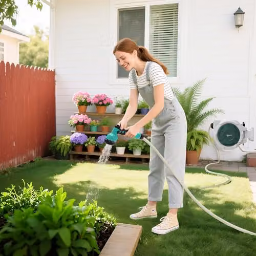 Outsunny Wall Mounted Retractable Hose Reel, Grey – 6