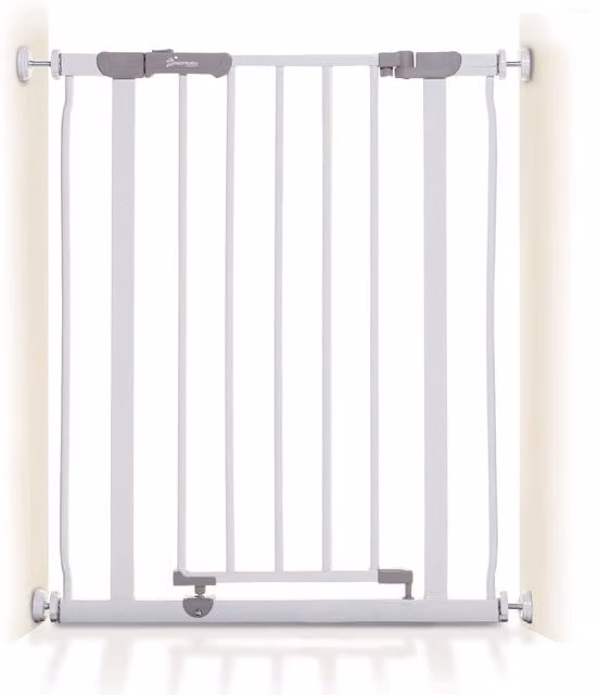 Dreambaby Ava Slimline No-Drill Swing Safety Gate for Doors and Stairs, White