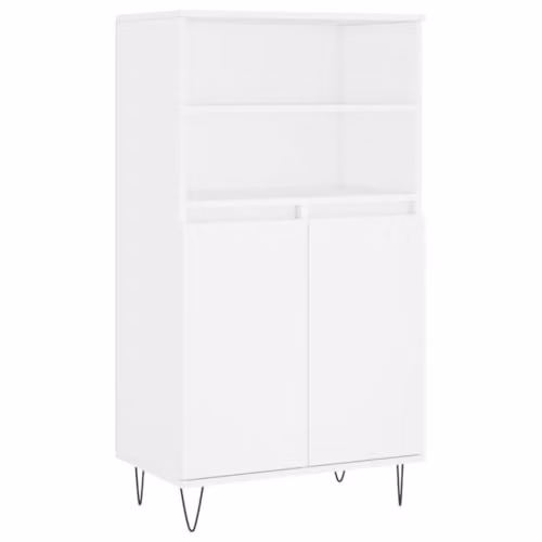 vidaXL Highboard in White, W/D/H: 60 x 36 x 110 cm
