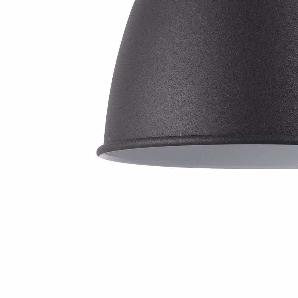 Wyld and Coco Graphite Pendant Lamp with Copper Top in Grey – 3