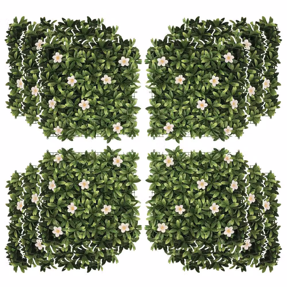 OUTSUNNY 12-Piece Artificial Boxwood Wall Panel Green Privacy Fence Screen, W/D/H: 50 x 50 x 50 cm – 2