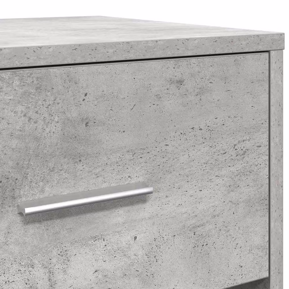 Berkfield Home Durable Bedside Cabinets, 2 Piece Set in Concrete Grey, W/D/H: 40 x 34 x 50 cm – 2