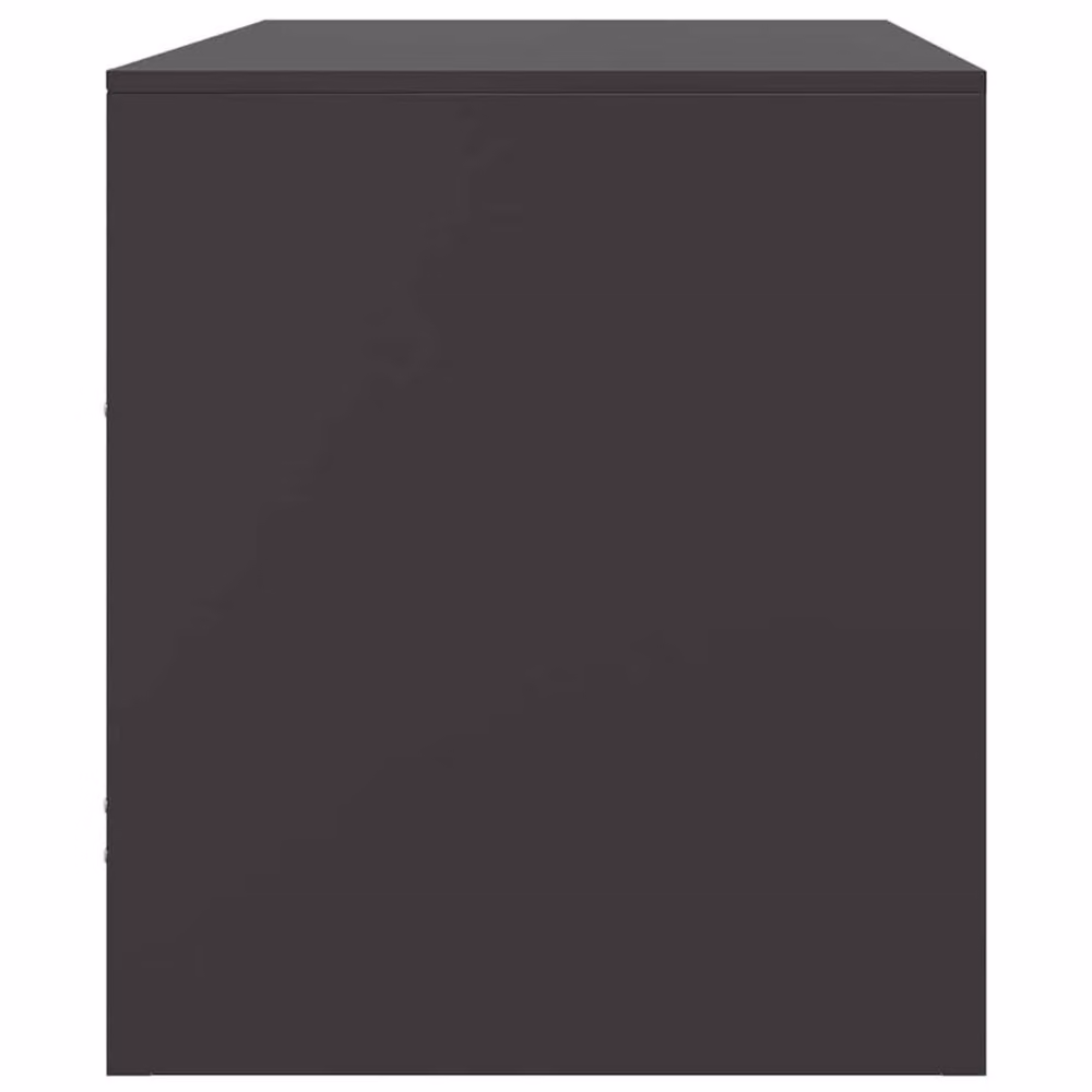 Berkfield Home Set of 2 Industrial Black Steel TV Cabinets, W/D/H: 67 x 39 x 44 cm – 6