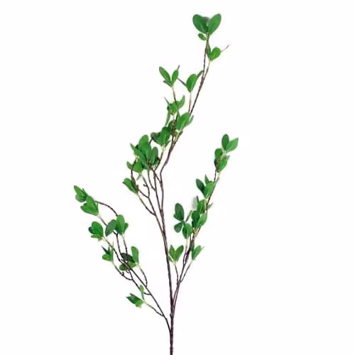 Leaf 100cm Artificial Mini Ficus Stem in Green