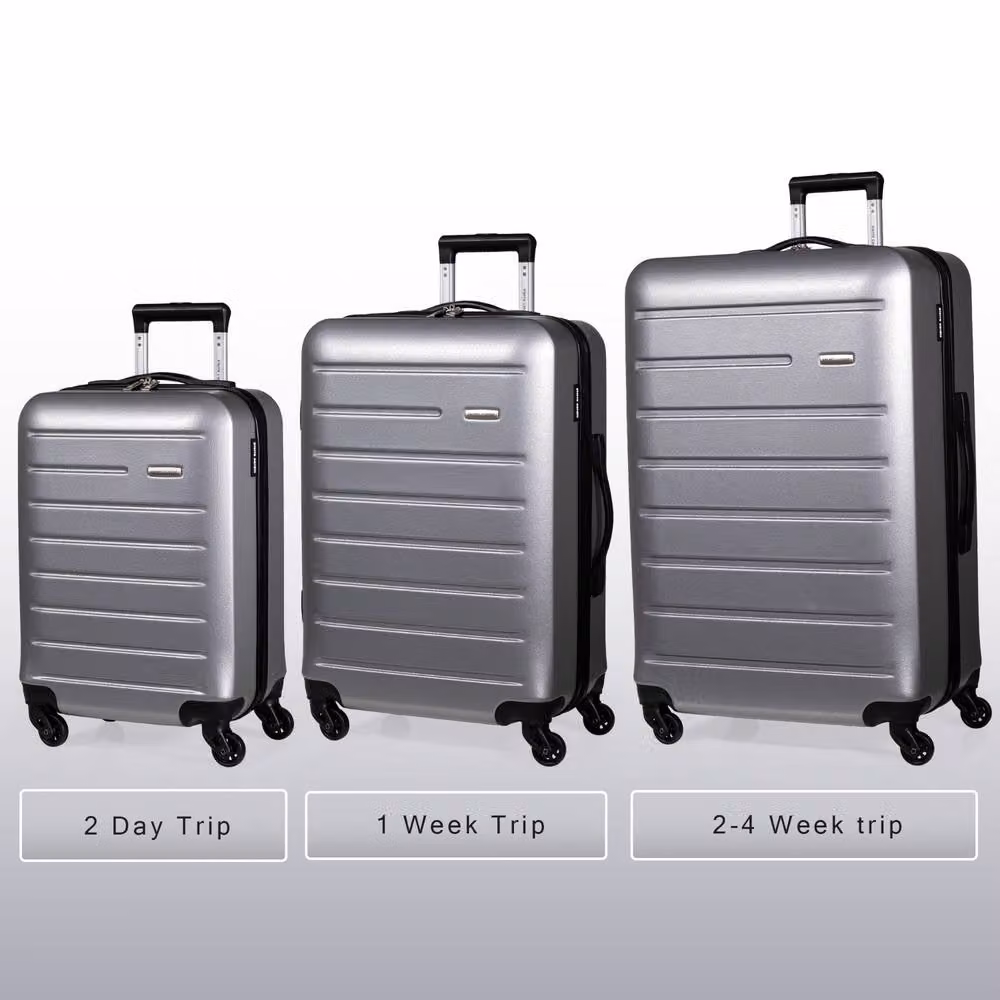 Pierre Cardin Voyager XL Hard Shell Lightweight 4 Wheel Durable Travel Suitcase in Charcoal – 2
