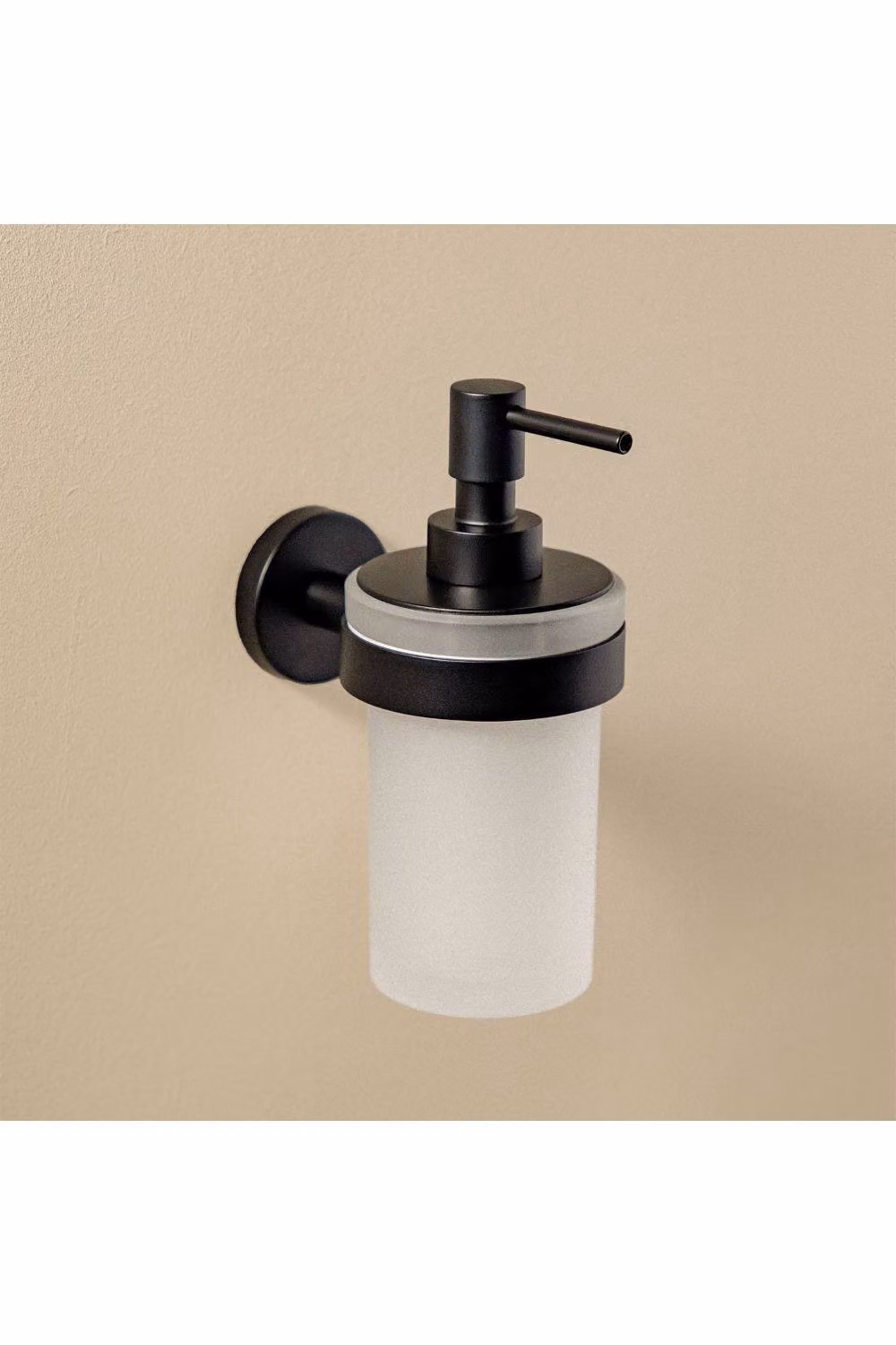 Cosmic Wall Mounted Soap Dispenser in Matt Black, 200ml – 2