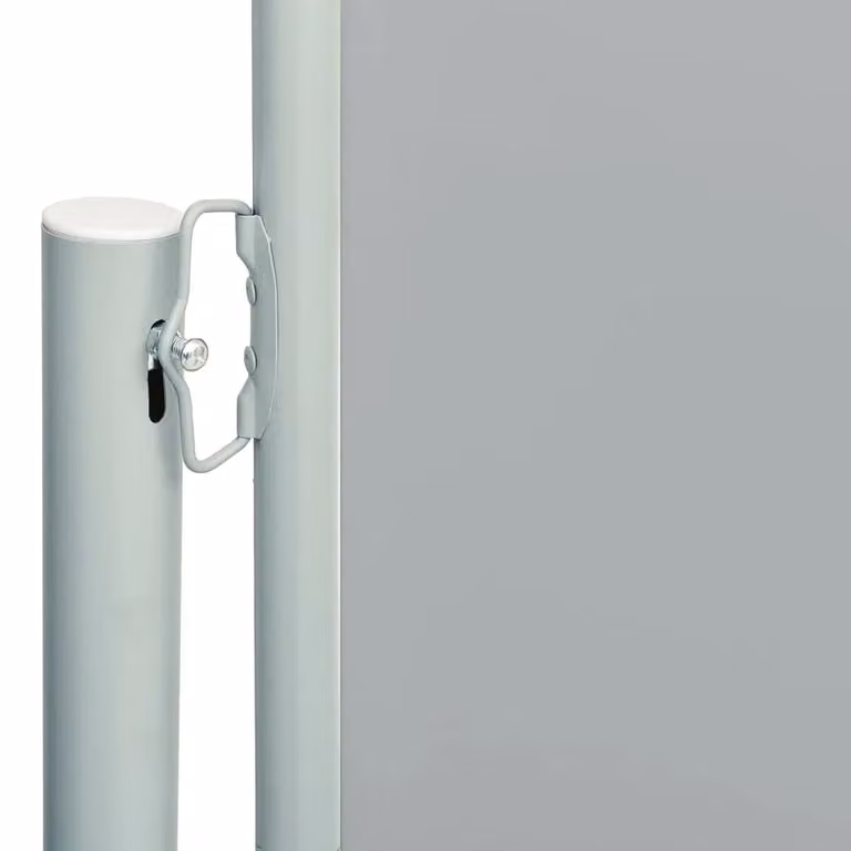 Berkfield Home Grey Retractable Side Patio Awning with Steel Frame and Polyester Fabric, W/H: 600 x 180 cm