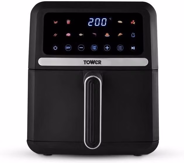 Tower Vortx 5L Digital Air Fryer with Colour Display in Black