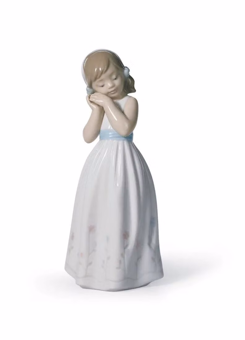 Lladró My Sweet Princess Girl Porcelain Figurine in White