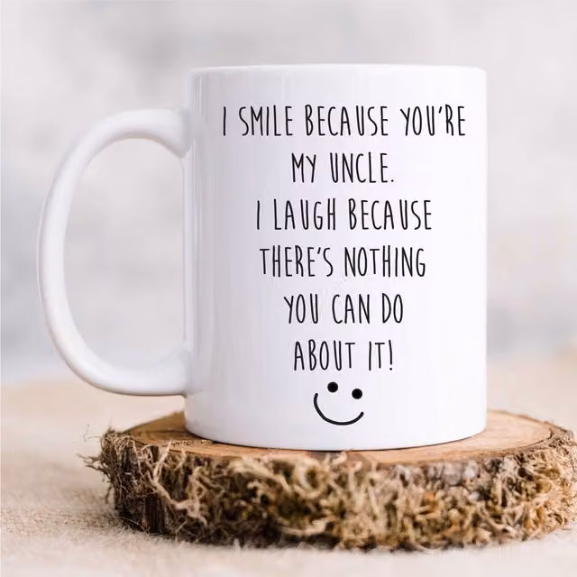 60 Second Makeover White Ceramic Uncle Mug