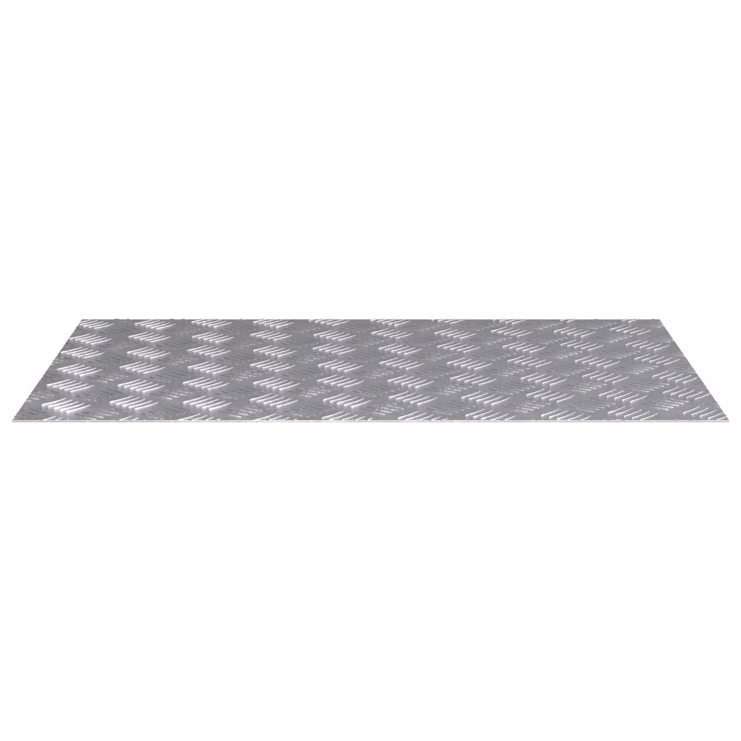 Berkfield Home Anti-Slip Aluminium Checker Plates, Grey, 2 Pack, W: 80 cm, D: 50 cm – 2