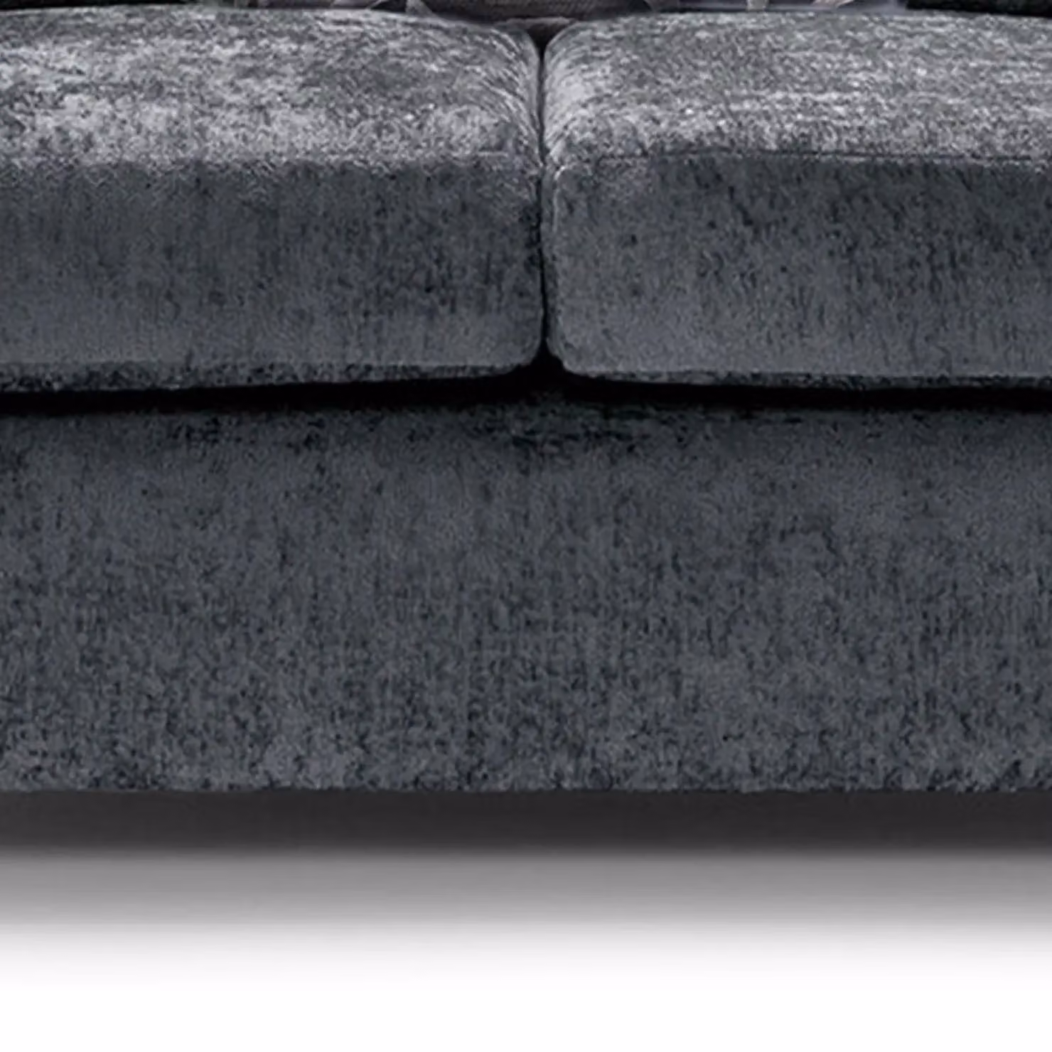 Furnishings For Less UK Zina 2 Seater Chenille Fabric Sofa in Grey with Scatter Cushions – 2