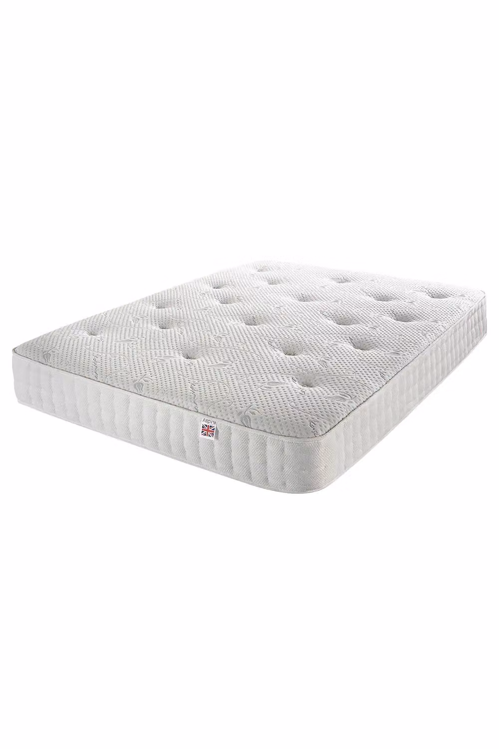 Aspire Natural Symphony Pocket+ King Size Mattress in White, W/D/H: 200 x 180 x 30 cm – 2