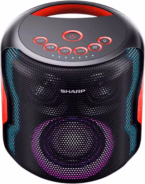 SHARP Portable Party Speaker 130W with Bluetooth, Black
