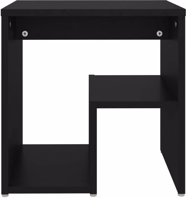Berkfield Home Durable Bed Cabinet in Black, W/D/H: 40 x 30 x 40 cm
