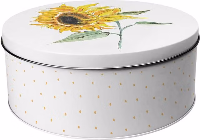 Purely Home Sunflowers Small Round Cake Tin - Multicoloured