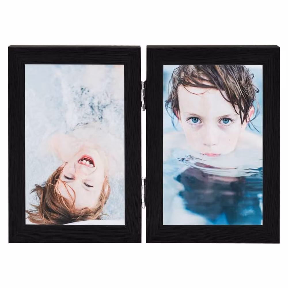 Berkfield Home Modern Bifold Photo Frame Collage in Black – 2