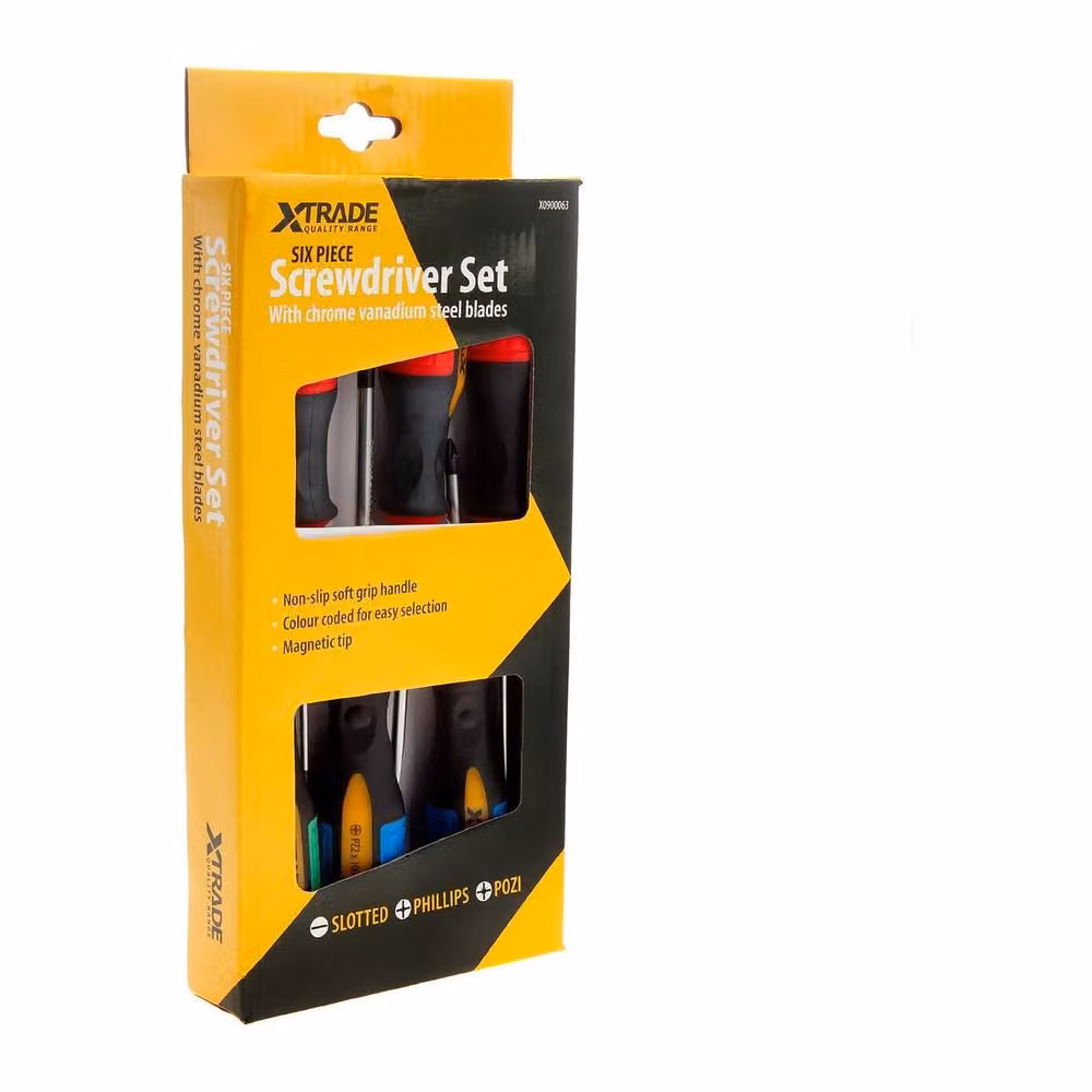 Xtrade Multicolour Manual Stainless Steel Screwdriver Set – 3