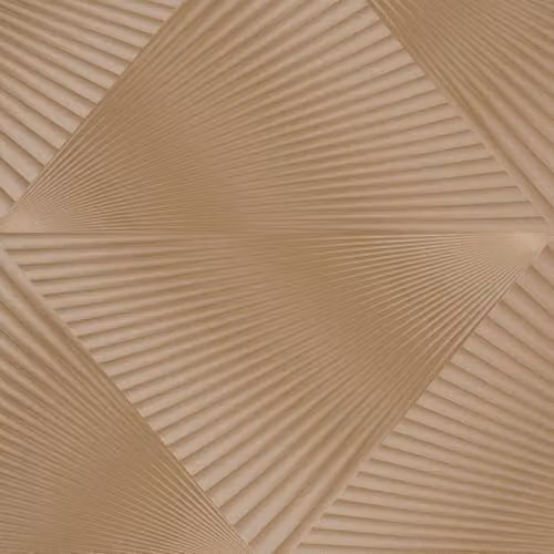 Erismann Geometric Abstract Vinyl Wallpaper in Gold and Brown with Satin Gloss Finish