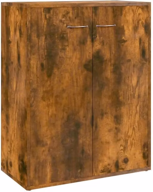 Berkfield Home Smoked Oak Sideboard in Brown, W/D/H: 60 x 30 x 75 cm – 1