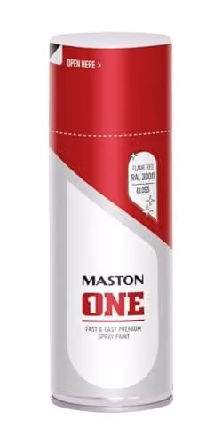 Maston Spray Paint ONE Multi-Surface Gloss Flame Red RAL3000 400ml