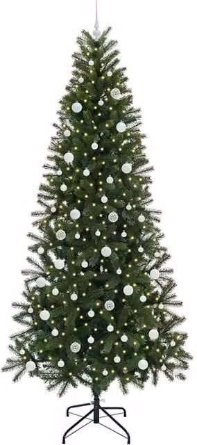 Berkfield Home Elegant Green Artificial Christmas Tree with 300 LEDs, Height: 240 cm