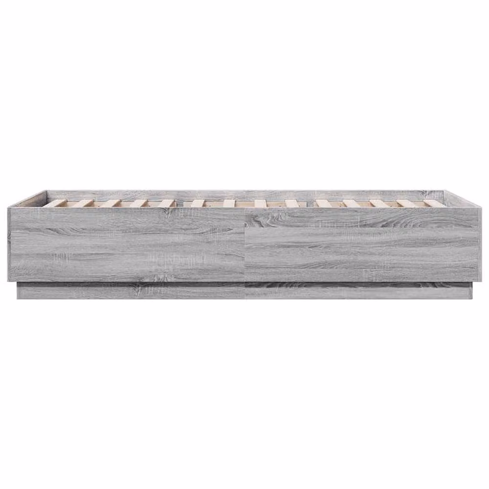 Berkfield Home Sonoma Bed Frame in Grey, W/D/H: 100 x 200 cm – 3