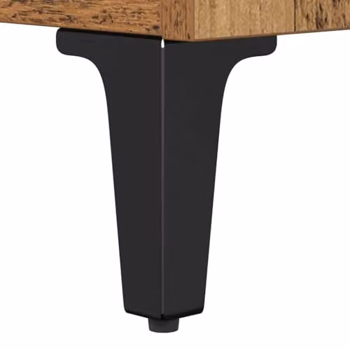 vidaXL Set of 2 Modern Sideboards in Old Wood Brown, W/D/H: 60 x 35 x 70 cm – 5