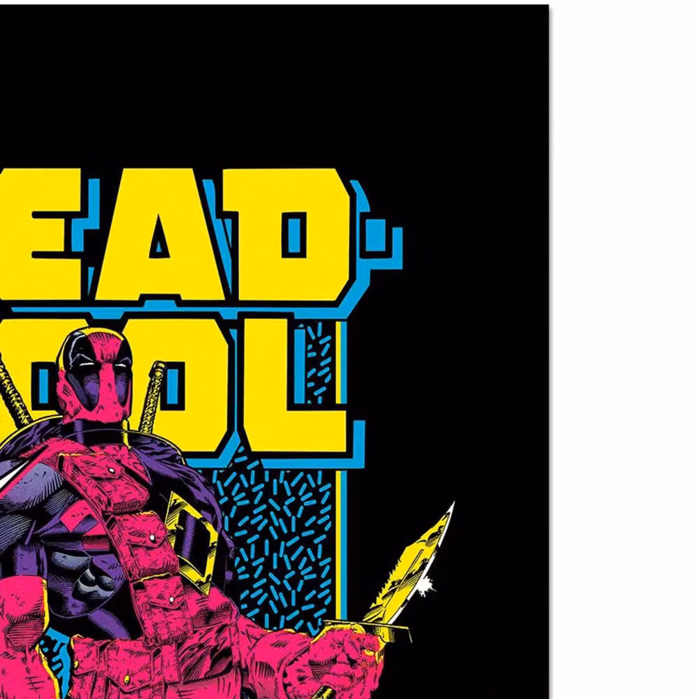 Deadpool 80s Style Retro Framed Paper Poster in Multicolour – 2