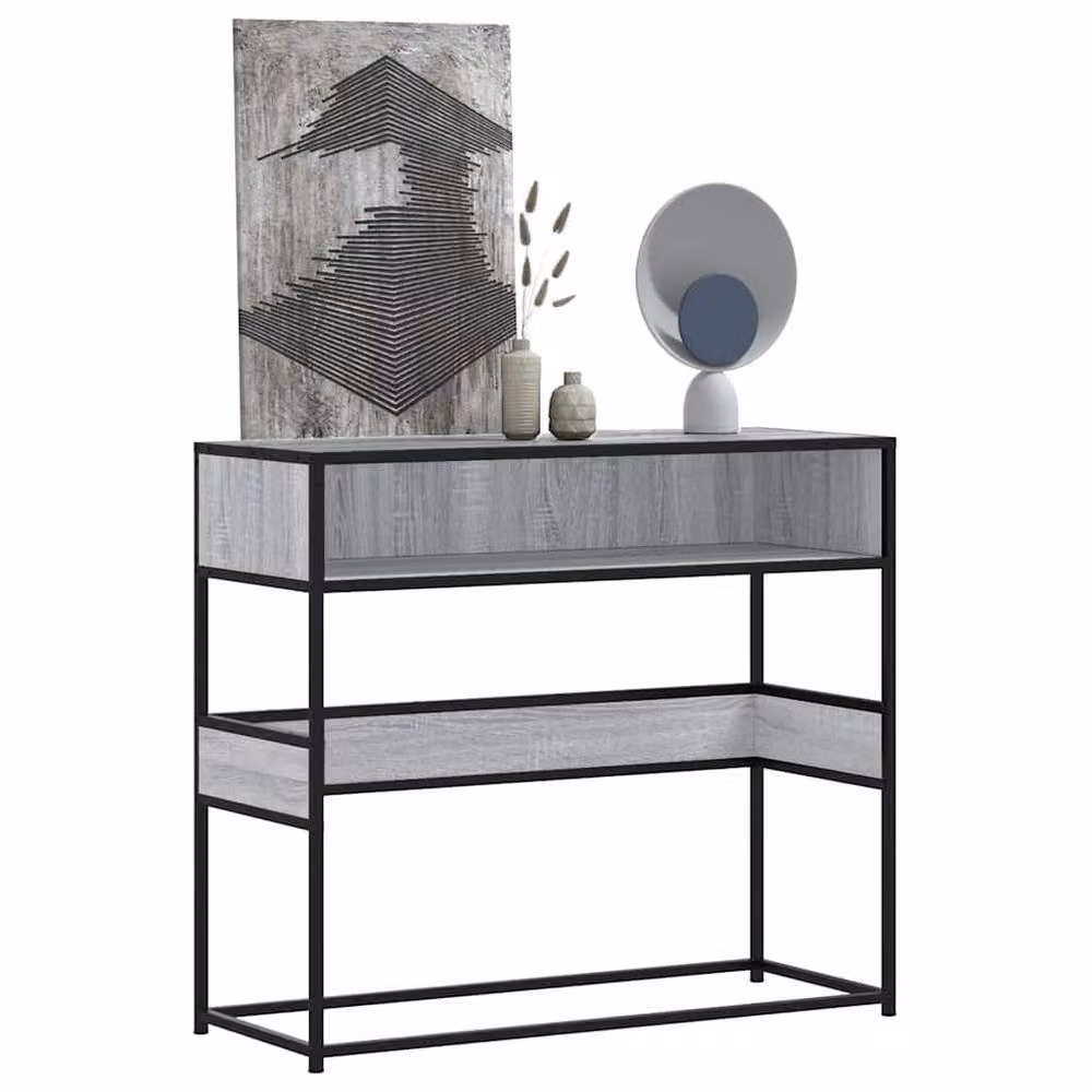 Berkfield Home Grey Sonoma Console Table, W/D/H: 90 x 35 x 80 cm – 2