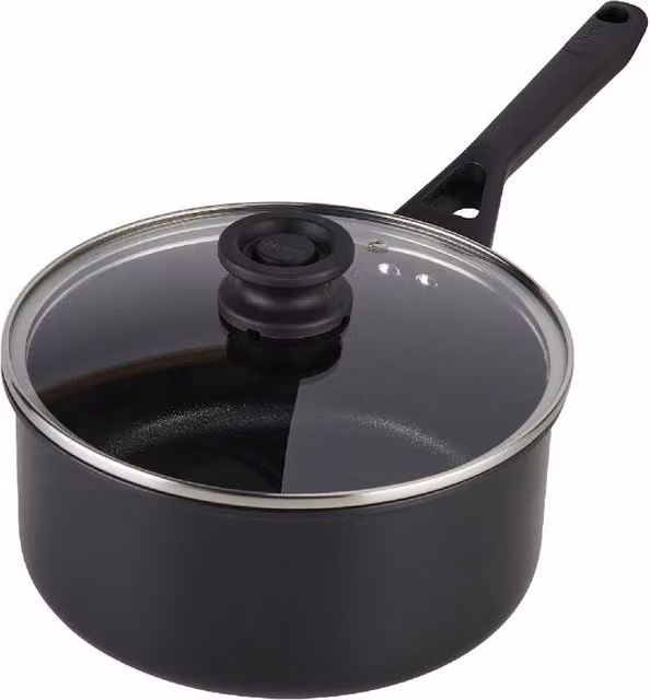Ninja ZEROSTICK Classic Saucepan Set, 3 Pack, Black, Diameter: 20 cm – 1