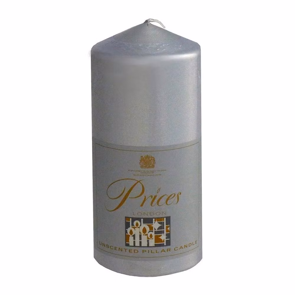 Price's Silver Multicolour Large Pillar Candle – 2