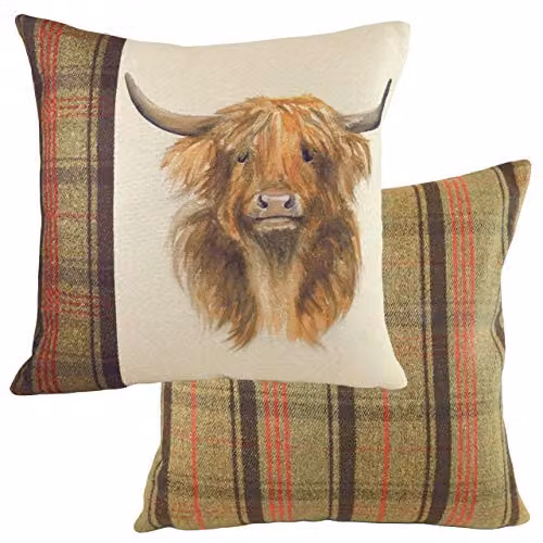 Riva Home Multicolour Animal Print Square Polyester Cushion, W/D/H: 43 x 43 x 43 cm