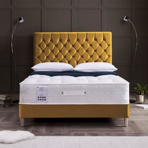 RestRelax Sleep Hardwick 1500 Pocket Tufted Mattress, White, W/D/H: 90 x 190 x 28 cm – 2