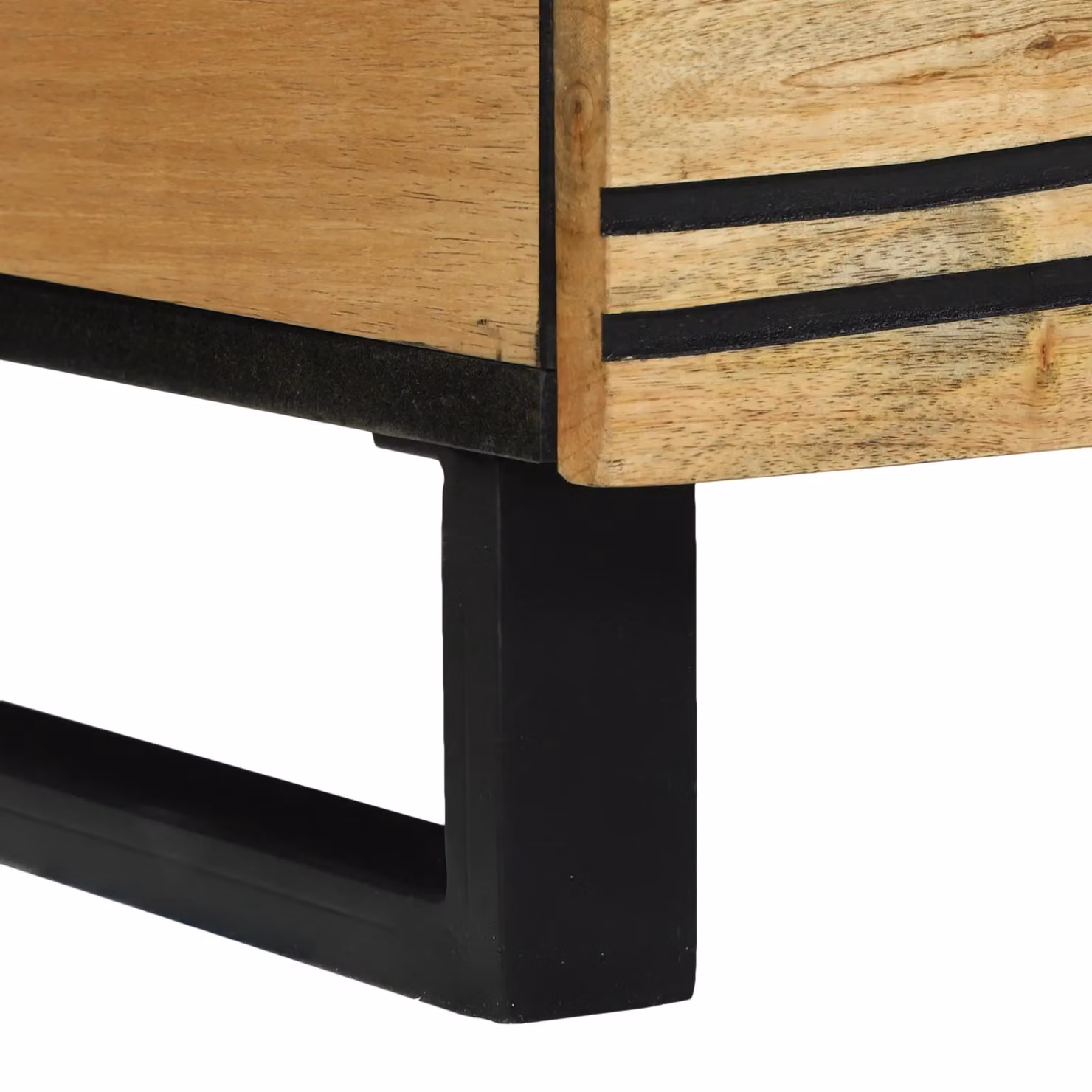 Berkfield Home Modern Rectangular Coffee Table in Brown Solid Mango Wood, W: 80 cm, D: 54 cm, H: 40 cm – 6