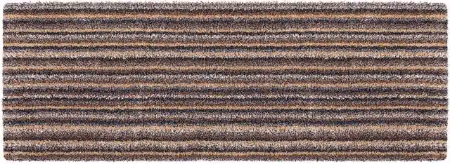 My Mat Candy Linen Washable Cotton Indoor Non-Slip Mat in Beige and Multicolour, W: 50 cm, D: 75 cm