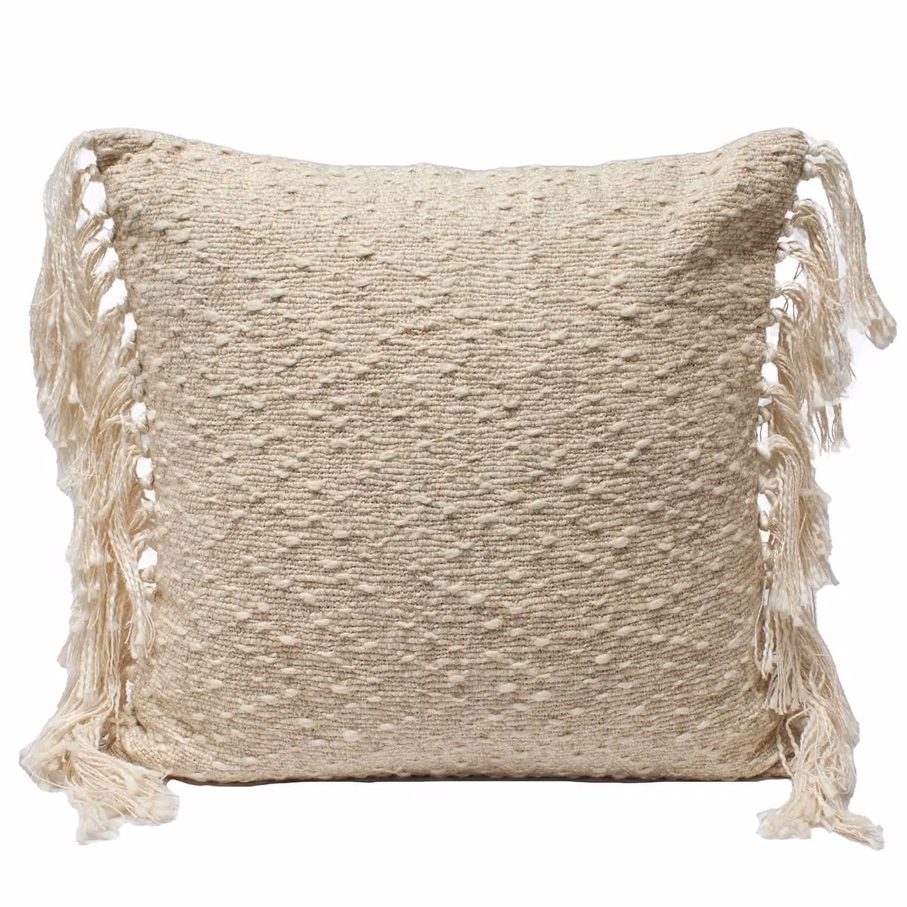 Dome Deco Salvia Square Cushion in Beige, 45 x 45 cm