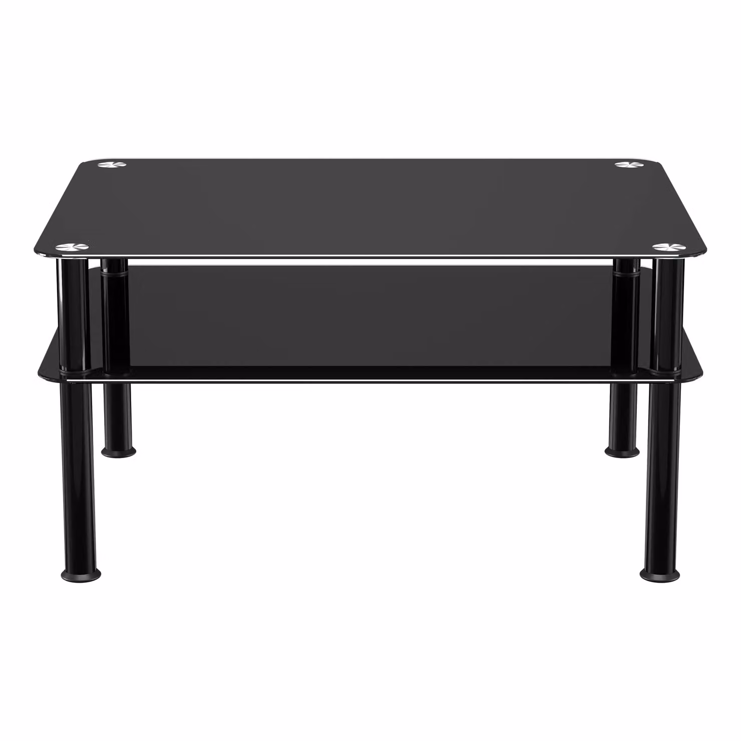 AVF Classic Rectangular Glass Coffee Table in Black – 2