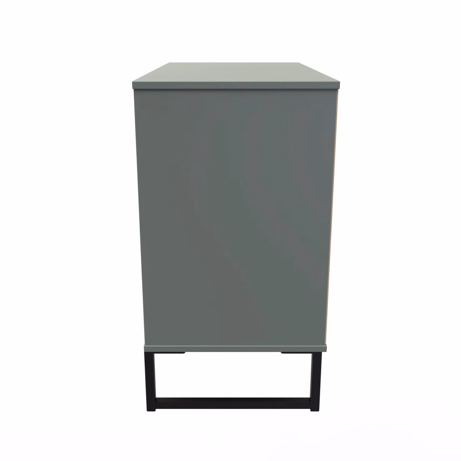 2 U Tamworth 3 Drawer Chest in Pale Green and Black with Metal Accents – 2