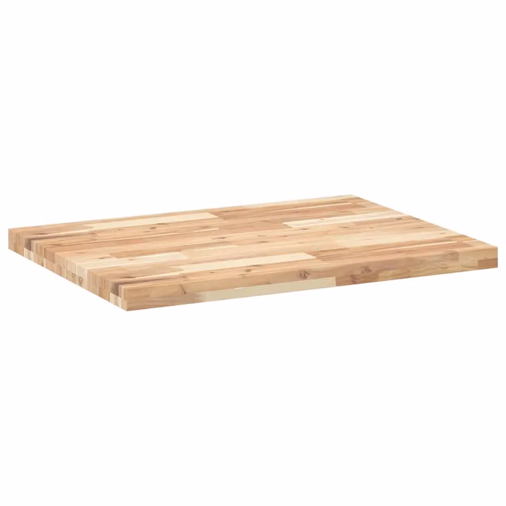 Berkfield Home Solid Wood Acacia Desk Top in Brown, W/D/H: 100 x 60 x 4 cm – 2