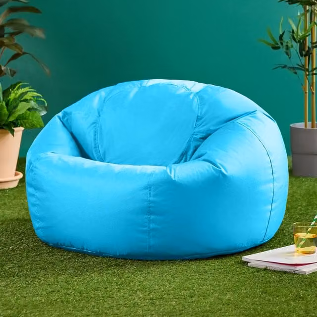 icon Kingston Classic Outdoor Bean Bag and Footstool in Aqua