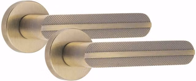 Golden Grace Brass Door Handles in Gold and Bronze